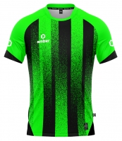 Koszulka piłkarska AMBER Striped zielono-czarna