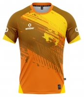 Koszulka piłkarska AMBER Pitch pomarańczowo-żółta