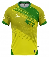 Koszulka piłkarska AMBER Pitch żółto-zielona
